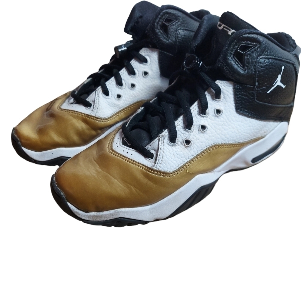 6.5y Air Jordan gold black‎ and white Nike - Picture 6 of 10